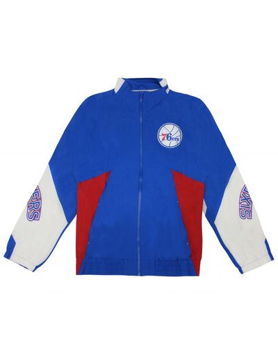 Mitchell & Ness Philadelphia 76ers Half Zip Anorak Jacket Windbreaker NBA  HWC Jacke