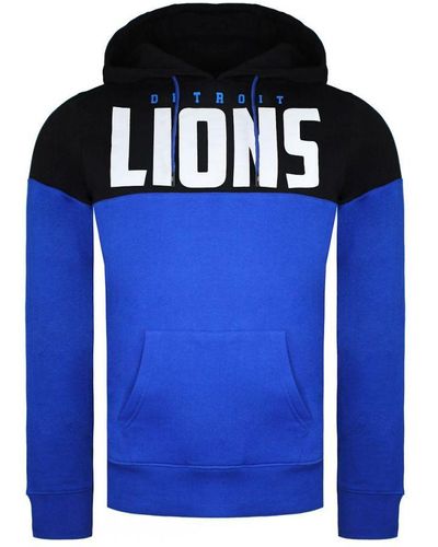 Fanatics Nfl Detroit Lions Pannelled Hoodie - Blue