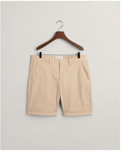 GANT Regular Sunfaded Shorts - Natural