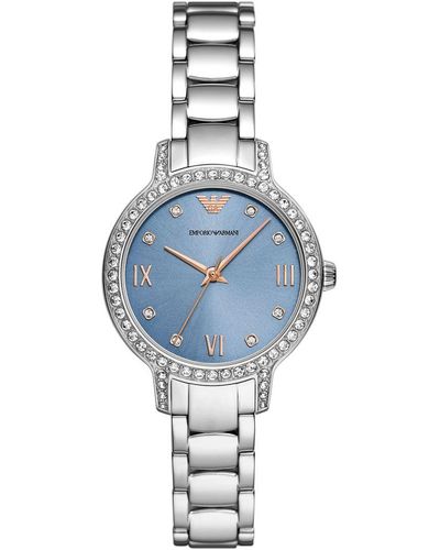 Emporio Armani Cleo Watch Ar11585 Stainless Steel (Archived) - Blue
