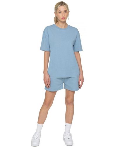 Enzo T-Shirt Tracksuit With Shorts - Blue