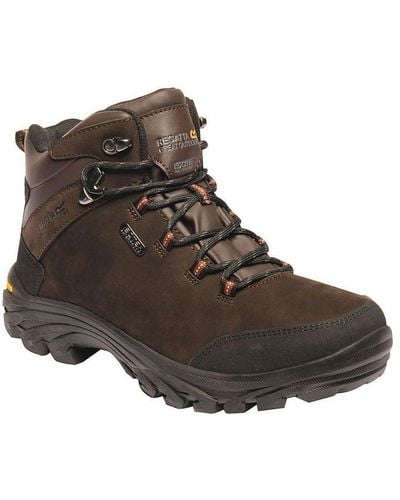 Regatta Great Outdoors Burrell Leather Hiking Boots (Fawn) - Brown