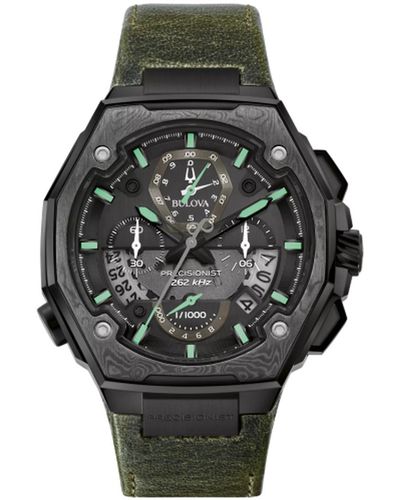 Bulova Precisionist X Special Edition Watch 98B355 Leather - Black