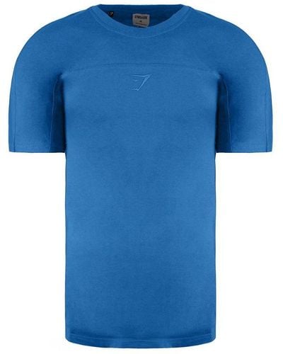 GYMSHARK Compound T-Shirt Cotton - Blue