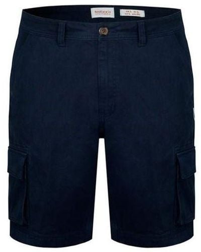 SoulCal & Co California Utility Shorts In Navy - Blauw