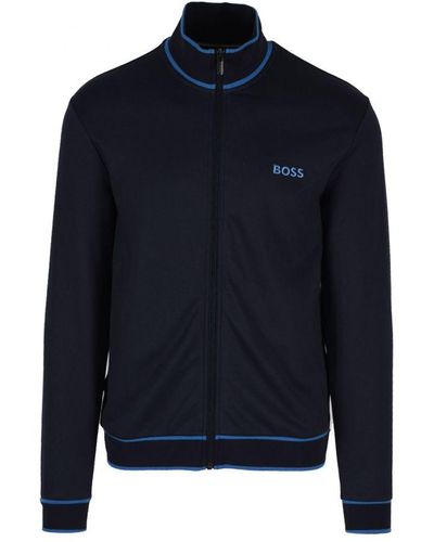 BOSS Bodywear Tracksuit Jacket Dark Blue