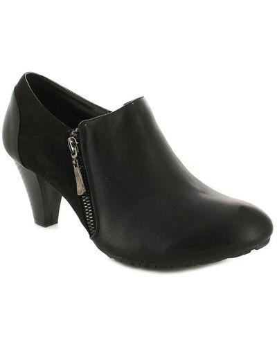 Comfort Plus Boots Ankle Claire Zip - Black