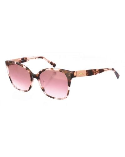 Longchamp Womenss Lo657S Butterfly Shaped Acetate Sunglasses - Pink