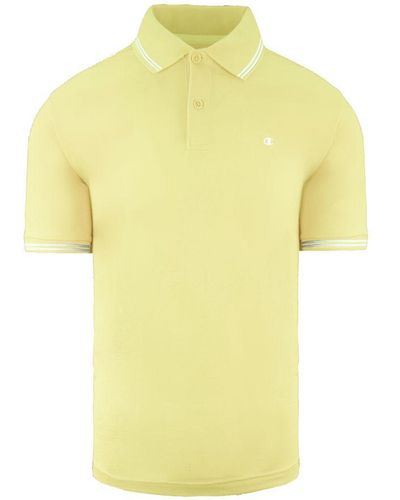 Champion Easy Fit Yellow Polo Shirt Cotton