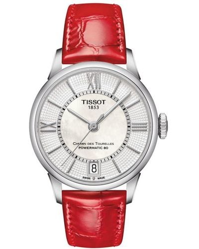 Tissot Chemin Des Tourelles Watch T0992071611800 Leather (Archived) - Red