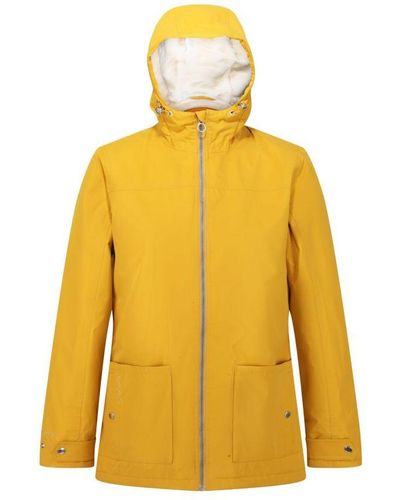 Regatta Ladies Bergonia Ii Hooded Waterproof Jacket ( Seed) - Yellow