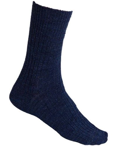 Steve Madden Alpaca Socks For Winter - Blue