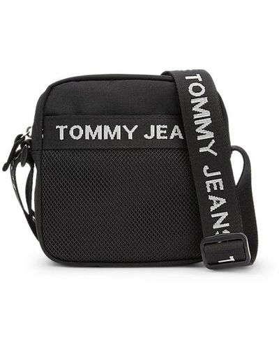 Tommy Hilfiger Adjustable Strap Across-Body Bag With Multiple Pockets - Black