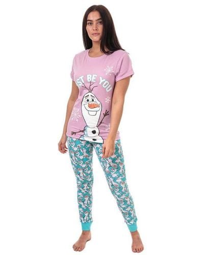 Disney Frozen Pyjama Voor , Paars - Rood