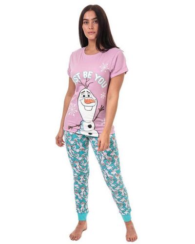 Disney Frozen Pyjama Voor , Paars - Rood