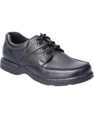 Hush Puppies Randall Ii Laced Leather Shoe Oxford Shoes - Black