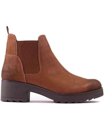 Marco Tozzi Inside Zip Boots - Brown