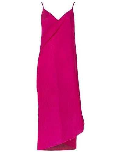 Seaspray 36-3262 Just Colour Plain Sarong Dress - Pink