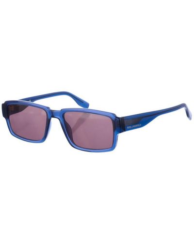 Karl Lagerfeld Kl6070S Rectangular Shaped Acetate Sunglasses - Blue