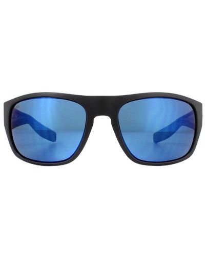 Costa Del Mar Sunglasses Half Moon Hfm 193 Obmp Bahama Fade Mirror Polarized Plastic - Blue