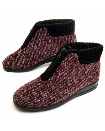 Northome Ankle Boot Slipper Conforthomew20 In Red - Rood