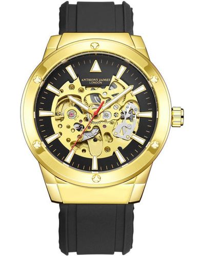 Anthony James Met De Hand Gemonteerd, Beperkt Verkrijgbaar, Automatisch Expedite Gold-horloge Van - Metallic