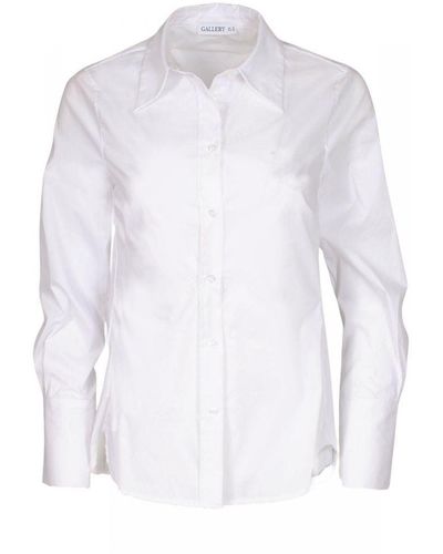 Gallery Deep Cuff Tailored Cotton Shirt - White