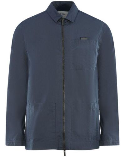Lyle & Scott Cotton Ripstop Overshirt Jacket - Blue