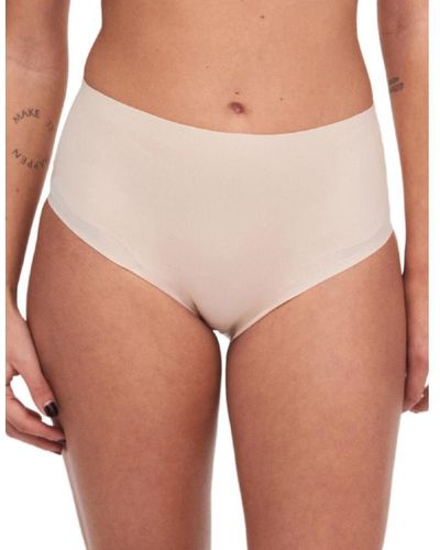 Chantelle C10M80 Pure Light High Waisted Brief - Natural