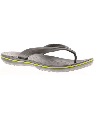 Crocs™ Crocband Flip -slippers Wit - Grijs