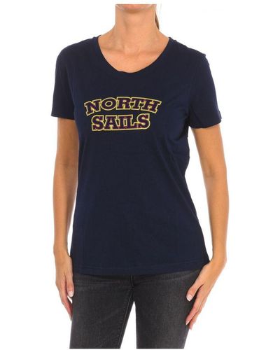 North Sails Womenss Short Sleeve T-Shirt 9024320 - Blue