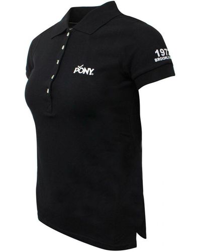 Product Of New York Short Sleeve Polo Shirt Casual Top 911W2C08Bk Textile - Black