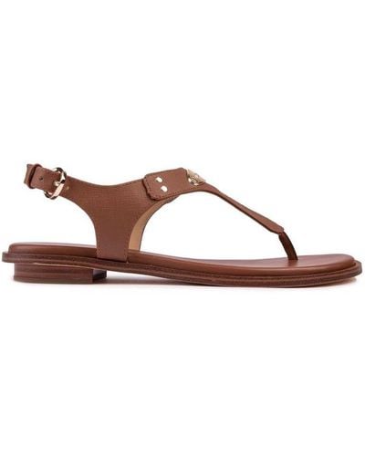 MICHAEL Michael Kors Mk Plate Sandals - Brown