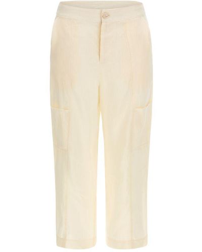Guess Kipton Linen Trousers - White
