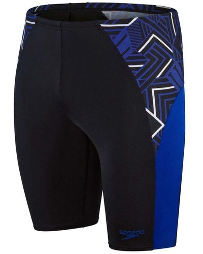 Speedo Eco Endurance+ Splice Jammer Shorts In Zwart Blauw