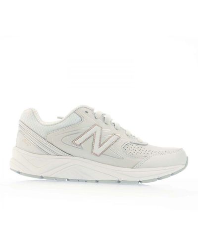 New Balance Womenss 840V2 Walking Shoes B Width - White