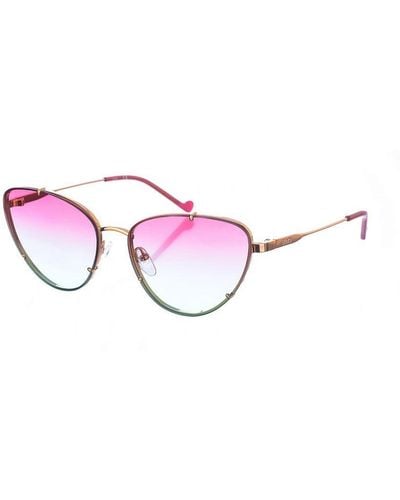 Liu Jo Metal Sunglasses With Oval Shape Lj140S - Pink