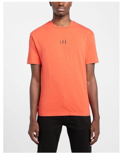 Unlike Humans Central Logo T-Shirt - Orange