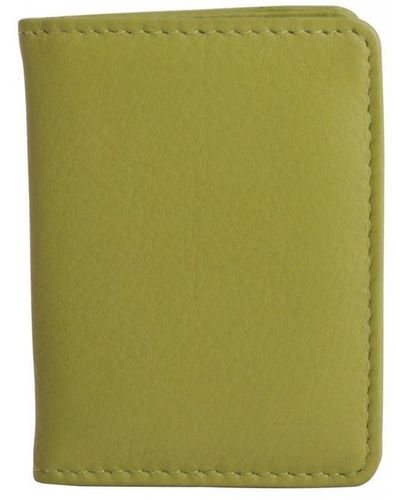 Smith & Canova Soft Grain Leather Photo Wallet - Green