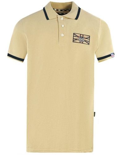 Aquascutum London Union Jack Polo Shirt - Yellow