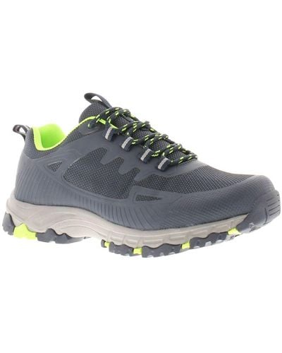 X-hiking Walking Trainer Shoes Ozarks Lace Up - Grey