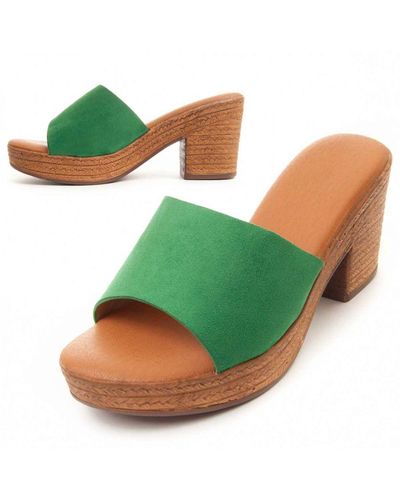 Montevita Heel Sandal Santal2 - Green