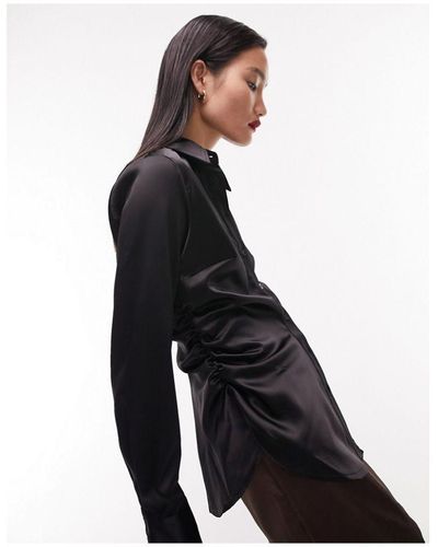 Ruched side clearance shirt