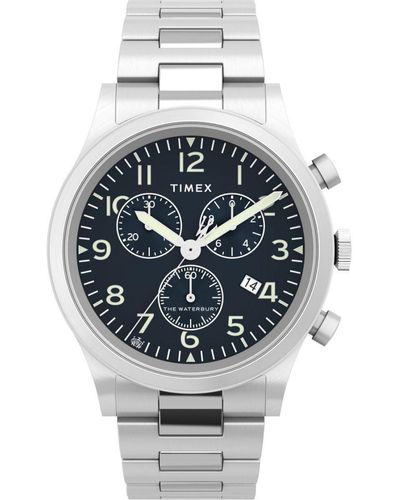Timex Traditional Chrono Watch Tw2W48200 Stainless Steel (Archived) - Grey
