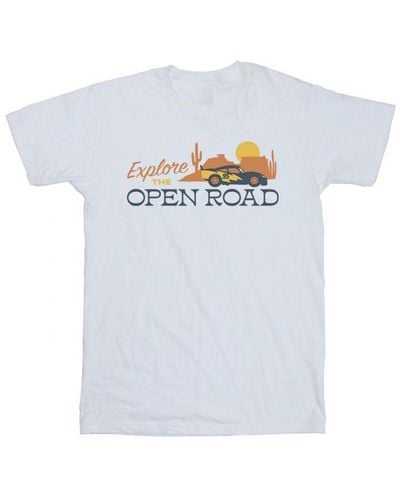 Disney Cars Explore The Open Road T-Shirt () Cotton - White