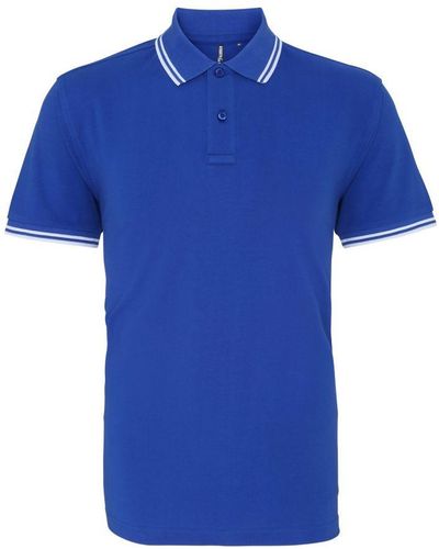 Asquith & Fox Classic Fit Tipped Polo Shirt (Royal/ ) - Blue