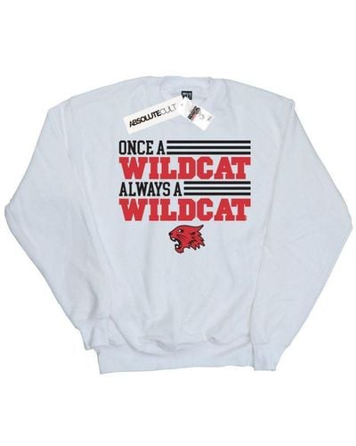 Disney Ladies High School Musical The Once A Wildcat Sweatshirt () - White