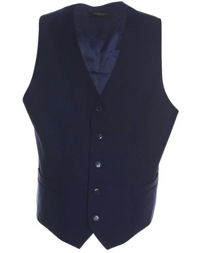 Hackett Sb5 Mannelijke Marine Vest Bij De Marine - Blauw