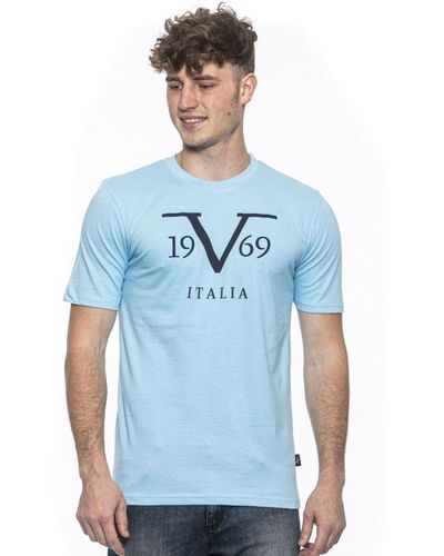 Versace 1969 Abbigliamento Sportivo Srl Milano Italia 19V69 T-Shirt Rayan Light Cotton - Blue