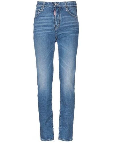 DSquared² Vervaagde Blauwe Sexy Mercury-jeans